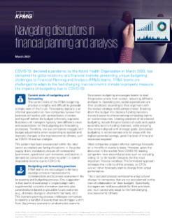 Navigating disruptors in financial planning and analysis