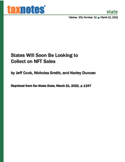 States Will Soon Be Looking to Collect on NFT Sales
