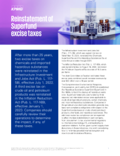 Reinstatement of Superfund excise funds