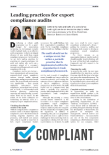 Leading Practices for Export Compliance Audits