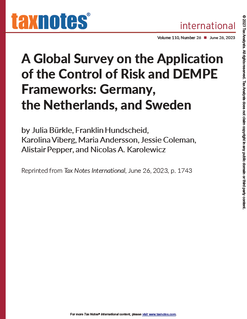 Germany, the Netherlands, and Sweden