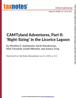 CAMTyland Adventures, Part II: ‘Right-Sizing’ in the Licorice Lagoon