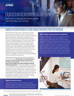 Digital transformation done right.