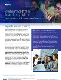 Government workforce for the accelerating digital era