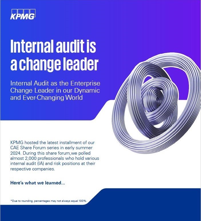 Internal audit is a change leader