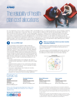 The reliability of health plan cost allocations