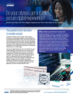 Do your citizens get a 100% secure digital experience