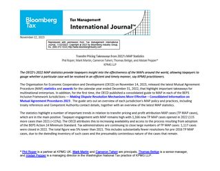 Transfer Pricing Takeaways from 2022's MAP Statistics