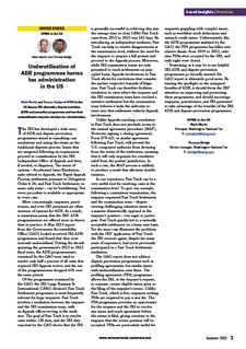 Underutilisation of ADR Programmes Harms Tax Administration in the U.S.