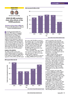 2022 U.S. APA Statistics Show After-Effects of the COVID Pandemic