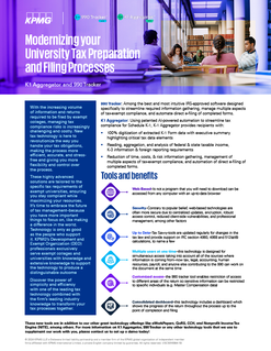 Modernizing your University Tax Preparation and Filing Processes