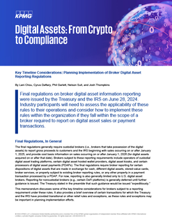 Planning Implementation of Broker Digital Asset Reporting Regulations