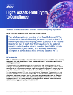 Treatment of Nonfungible Tokens under Final Regs