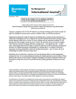 Italian Audits and TP: Jump Out of the Frying Pan into the Fire?