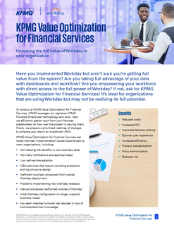 KPMG Value Optimization for Financial Services