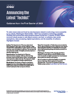 State and Local Tax Technology Checklist