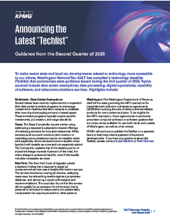State and Local Tax Technology Checklist