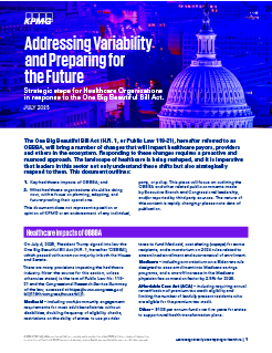 Addressing Variability and Preparing for the Future