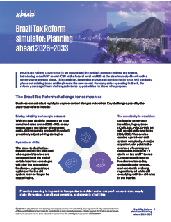 Brazil Tax Reform simulator: Planning ahead 2026–2033