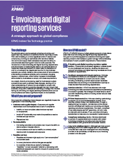 E-invoicing and digital reporting services