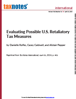Evaluating Possible U.S. Retaliatory Tax Measures