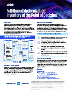 Fulfillment Modernization: Inventory at the point of Decision