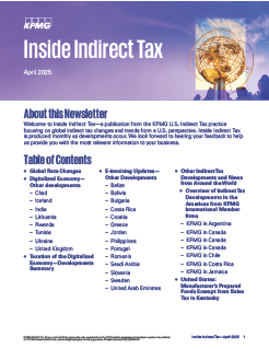 Inside Indirect Tax - April 2025