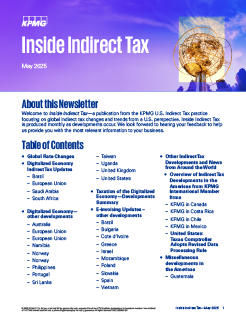 Inside Indirect Tax - May 2025