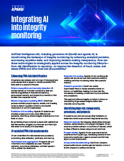 Integrating AI into integrity monitoring