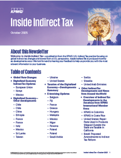 Inside Indirect Tax – October, 2025