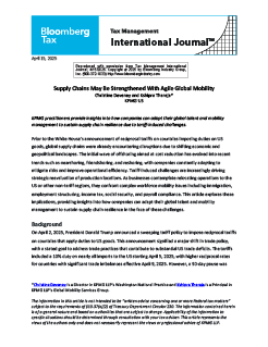Supply Chains May Be Strengthened With Agile Global Mobility