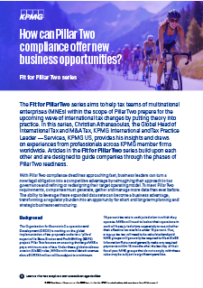 How Can Pillar Two Compliance Offer New Business Opportunities?