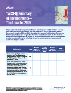 TWIST-Q - Third Quarter 2025