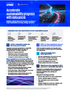 Accelerate sustainability progress with data and AI