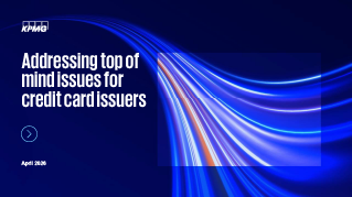 Addressing top of mind issues for credit card issuers