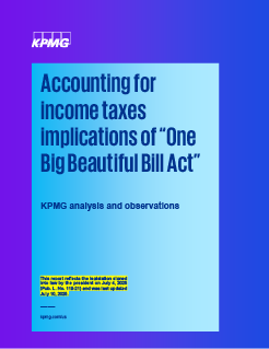 Accounting for income taxes implications