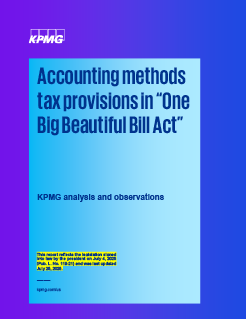 Accounting methods