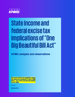 State income and federal excise tax implications 