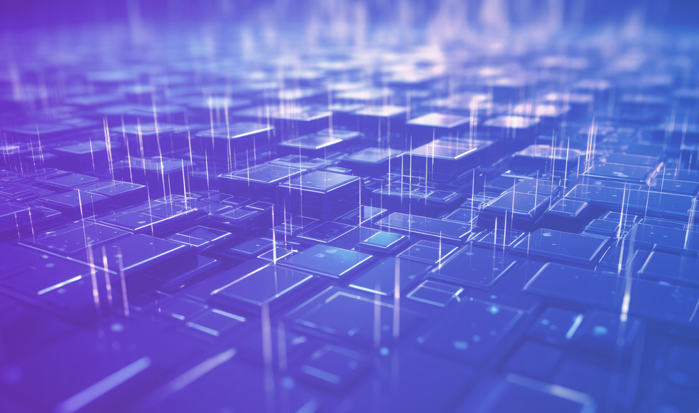 abstract digital cubes